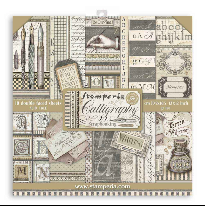 Stamperia, Vintage Library 12 x 12 Inch Paper Pack