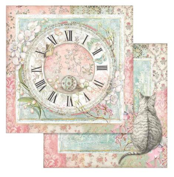 Stamperia 'Orchids and Cats - Clock