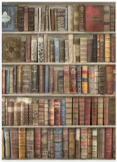 Stamperia Vintage Library Backgrounds 8 x 8 Paper sbbs81