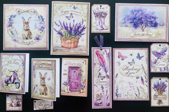 Lavender Card Kit