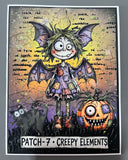NEW PipART Halloween Patch 7 Characters and Creepy Elements Field Guide - Digital Download