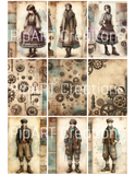 NEW PipART A4 Industrial Era Characters Page - Digital Download