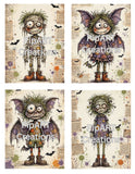 NEW PipART Halloween Patch 7 Characters and Creepy Elements Field Guide - Digital Download