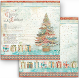 NEW Stamperia Christmas Greetings 12" x 12" Paper Pad SBBL137