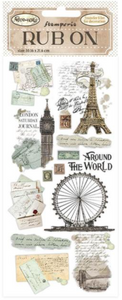 Stamperia Around the World - Columns" Rub On DFLRB33