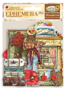 Stamperia Sunflower Art Elements and Poppies - Ephemera - DFLCT19
