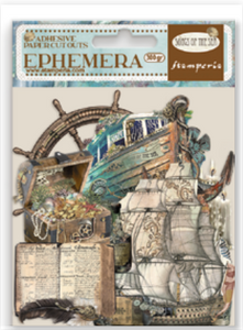 New Stamperia - Songs of the Sea (Sailing Ship and Elements) Ephemera - DFLCT30