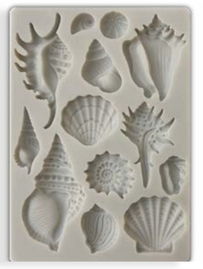 New Stamperia Silicone Mould A5 - Songs of the Sea (Sea Shells) KACM23