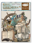 New Stamperia - Songs of the Sea (Sailing Ship and Elements) Ephemera - DFLCT30