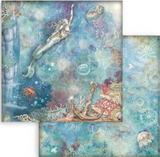 NEW Stamperia Songs of the Sea - 12" x 12" Paper Pad SBBL141