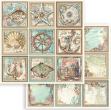 NEW Stamperia Songs of the Sea - 8" x 8" Paper Pad SBBS90