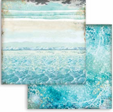 NEW Stamperia Songs of the Sea Backgrounds - 8" x 8" Paper Pad SBBS91