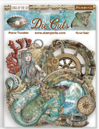 New Stamperia Die Cuts - Songs of the Sea (Sea Creatures) - DFLDC84 Pre-order