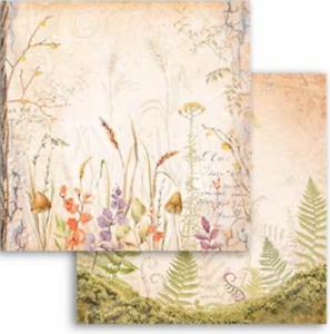 Stamperia Woodland Grassland -  Double Face Paper 30 x 30 SBB964