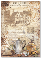 Stamperia A4 Decoupage Coffee and Chocolate Grinder DFSA4825