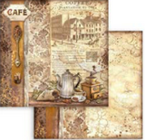 NEW Stamperia Coffee and Chocolate - 8" x 8" Paper Pad SBBS93 Pre-order