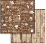 NEW Stamperia Coffee and Chocolate Background - 8" x 8" Paper Pad SBBS94 Pre-order