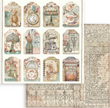 NEW Stamperia Brocante Antiques Maxi- 22 Sheets 8" x 8" Paper Pad SBBSXB02