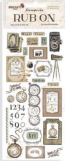 NEW Stamperia "Brocante Antiques Clocks" Rub On DFLRB78