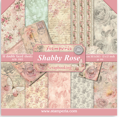 NEW Stamperia Shabby Rose - 12