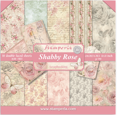 NEW Stamperia Shabby Rose 8
