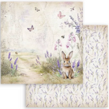 Stamperia Lavender  8" x 8" Paper Pad SBBS108