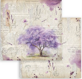 Stamperia Lavender  8" x 8" Paper Pad SBBS108