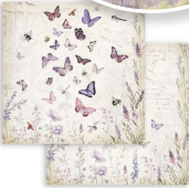 Stamperia Lavender Butterflies -  Double Face Paper 30 x 30 SBB1002