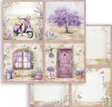 Stamperia Lavender  8" x 8" Paper Pad SBBS108