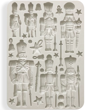 NEW Stamperia Silicone Mould A5 - The Nutcracker Soldiers - KACMA533