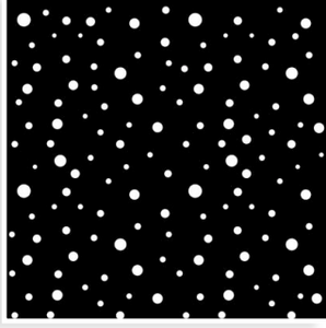 Stamperia Stencil - Thick Stencil 18 x 18cm Classic Christmas  Dots Pattern KSTDQ111