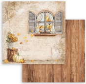 NEW Stamperia Golden Harmony Window Double Face Paper 30 x 30 SBB1022