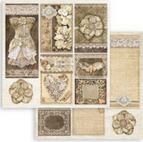 NEW Stamperia Old Lace - 8" x 8" Paper Pad SBBS116