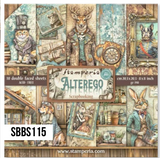 NEW Stamperia Alterego - 8" x 8" Paper Pad SBBS115