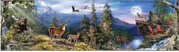 NEW Diamond Art Wildlife Scene 90x30cm