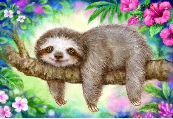 NEW Diamond Art Sloth on Branch 30x40cm (Copy)