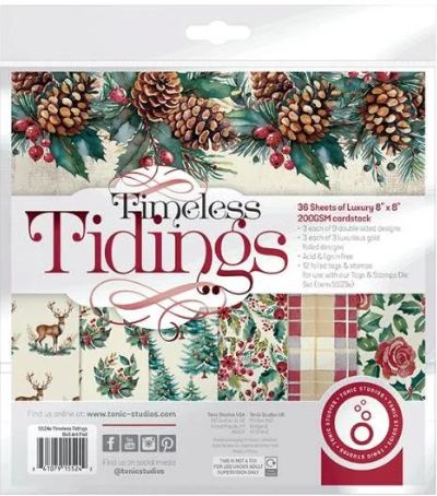 NEW Tonic Studios Art Pad - Timeless Tidings 8x8