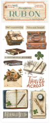 Stamperia Art of Travelling Notebooks Rub On DFLRB130