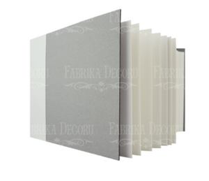 NEW Fabrika Decoru 15cm x 20cm Blank Album for Scrapbooking - White