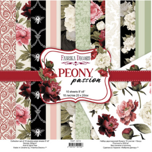 Fabrika Decoru Peony Passion 8x8 Pad -FDSP-02110