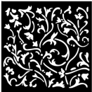 NEW Stamperia Stencil - 12 x 12 cm  Masquerade Ornaments KSTDS11