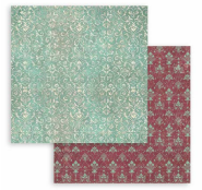 NEW Stamperia Master of Magic Turquoise Tapestry Double Face Paper 30 x 30 SBB1054