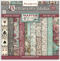 NEW Stamperia Master of Magic Backgrounds - 8" x 8" Paper Pad SBBS123