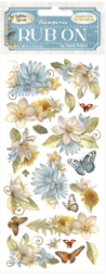 NEW Stamperia Hidden Grove Flowers Rub On DFLRB148 Pre-order