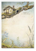 NEW Stamperia A4 Decoupage Rice Paper - Hidden Grove House DFSA41016 Pre-Order