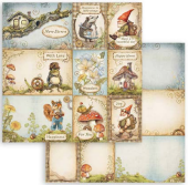 NEW Stamperia Hidden Grove Cards Double Face Paper 30 x 30 SBB1056 Pre-order