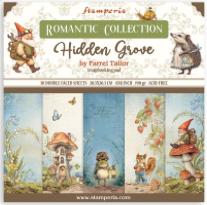 NEW Stamperia Hidden Grove 8" x 8" Paper Pad SBBS124 Pre-order