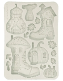 Stamperia Silicone Mould A5 Whispering Woods Boots and Pumpkin KACMA586