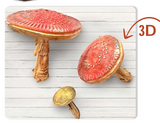 Stamperia Silicone Mould A5 Whispering Woods 3D Mushrooms KACMA588