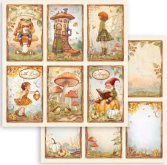 Stamperia Whispering Woods 6 Cards Double Face Paper 30 x 30 SBB1097
